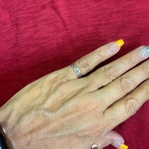 Sterling Silver 925 Geometric Ring